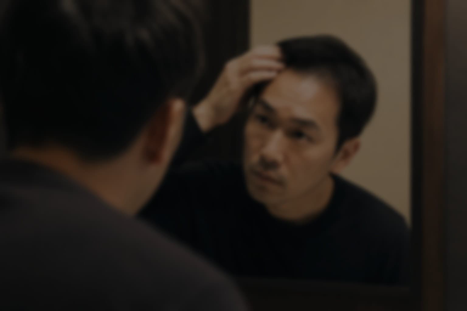 頭皮診断の様子
